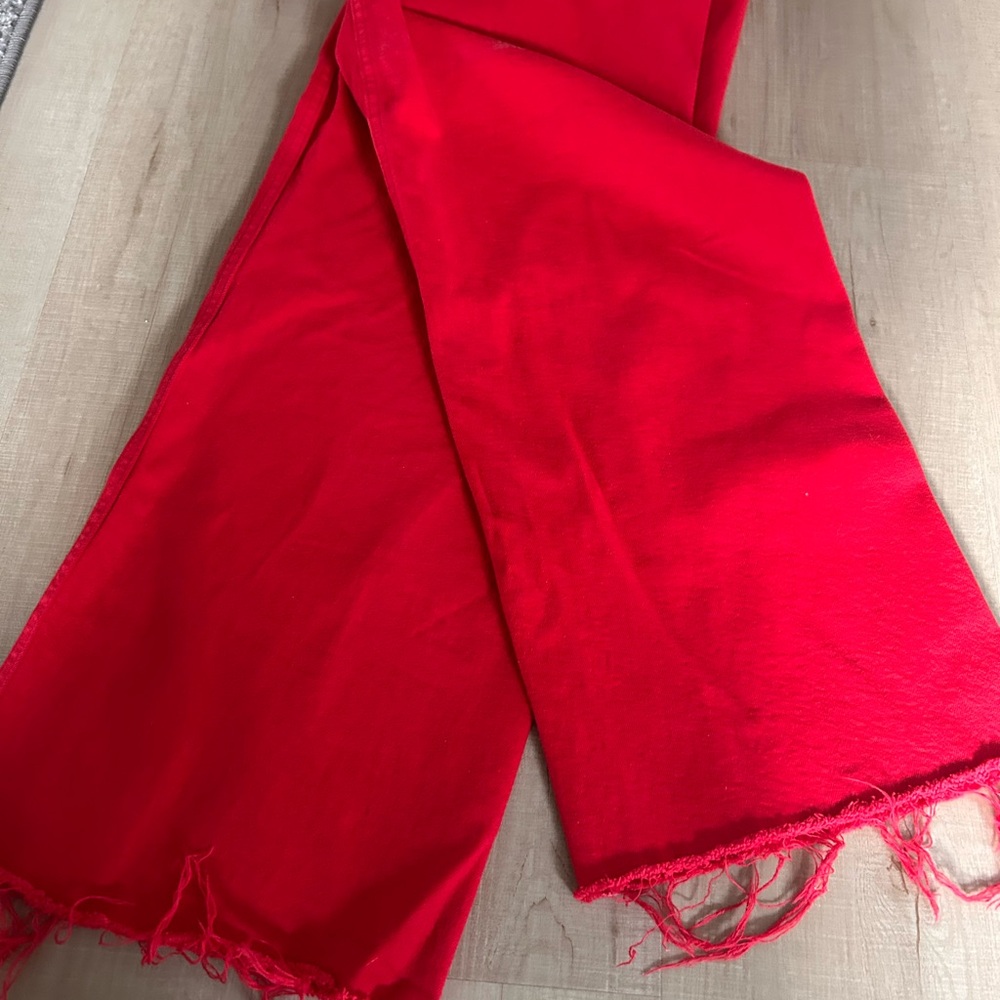 Pistola Penny Crop Wide Leg in Ruby - Size 27 - Picture 7 of 9